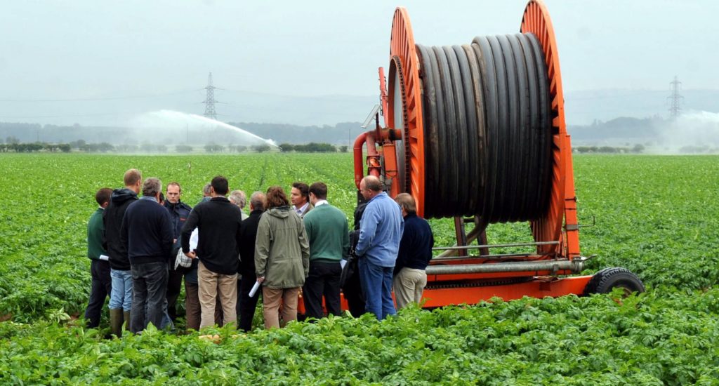 Dated: 26/06/2009

Local farmers from around Wooler, Northmberland attending a Water Training Day organised by the Environment Agency to help and provide idea in water irrigation with help from Cranfield University and UK Irrigation Association .